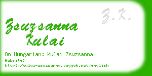 zsuzsanna kulai business card